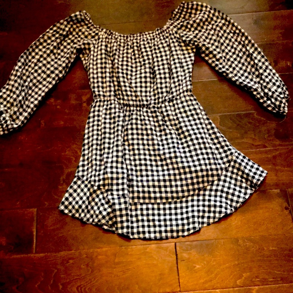 A cute off the shoulder dress